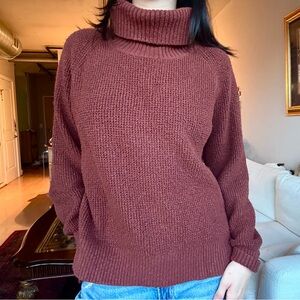 Old Navy Turtleneck Sweater Brown Size Medium
